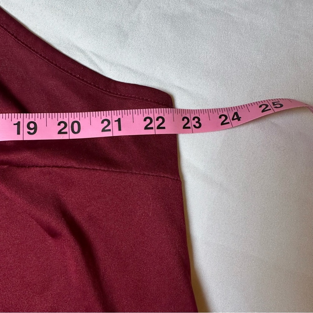 Liz Claiborne 2 Piece Geometric Lace Blouse Set Burgundy Women's 2X Plus Size - Picture 12 of 16
